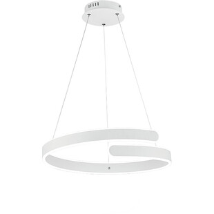 Lampa wisząca nowoczesna Parma LED 50cm biała Reality
