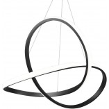 Lampa wisząca nowoczesna Course LED 60cm czarny mat Reality