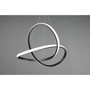 Lampa wisząca nowoczesna Course LED 60cm czarny mat Reality