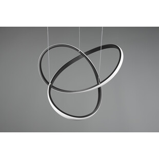 Lampa wisząca nowoczesna Course LED 60cm czarny mat Reality