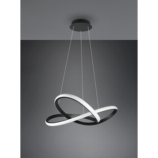 Lampa wisząca nowoczesna Course LED 60cm czarny mat Reality