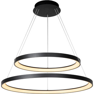 Lampa wisząca okrągła nowoczesna Vidal LED II 78cm czarna Lucide