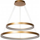 Lampa wisząca okrągła glamour Vidal LED II 78cm matowe złoto Lucide