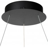 Lampa wisząca okrągła nowoczesna Vidal LED 58cm czarna Lucide