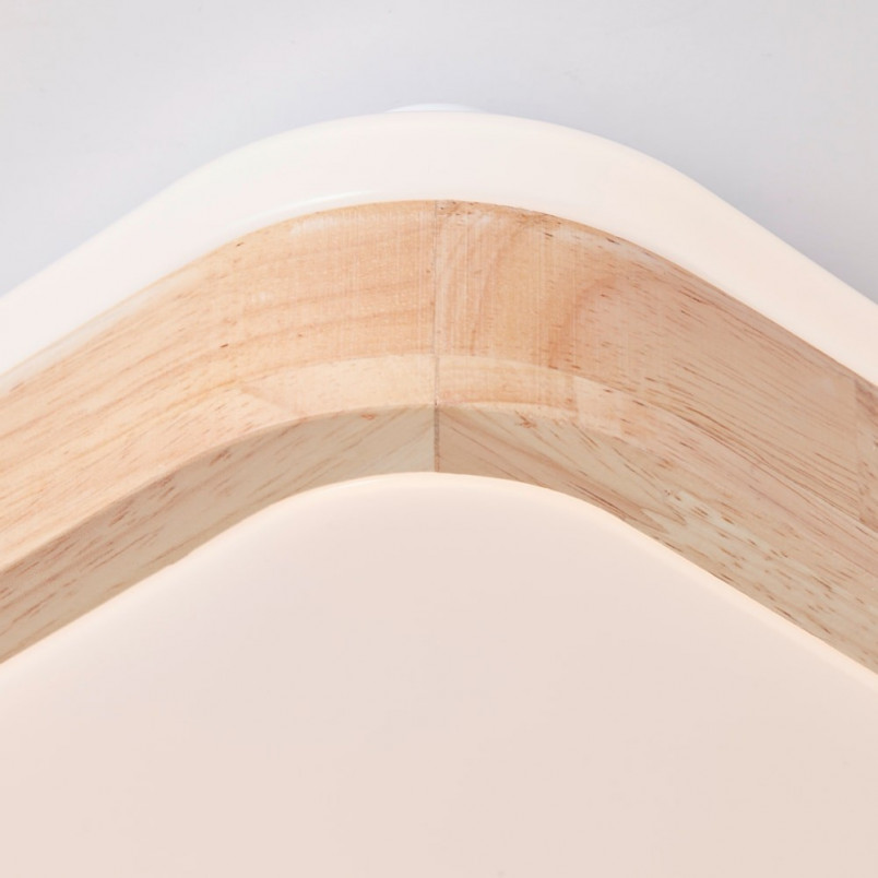 Plafon kwadratowy drewniany Tumeo LED 39cm Brilliant