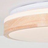 Plafon drewniany okrągły Brodsky LED 39cm Brilliant
