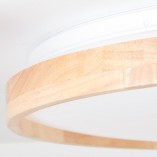 Plafon drewniany okrągły Alson LED 49,5cm Brilliant