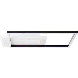 Plafon kwadratowy ściemniany Iorgo LED 43cm czarny / biały Brilliant
