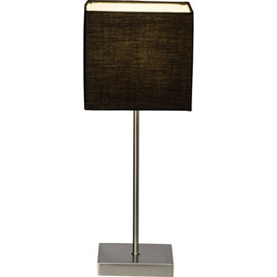 Lampa stołowa z abażurem Aglae Szara Węgiel marki Brilliant