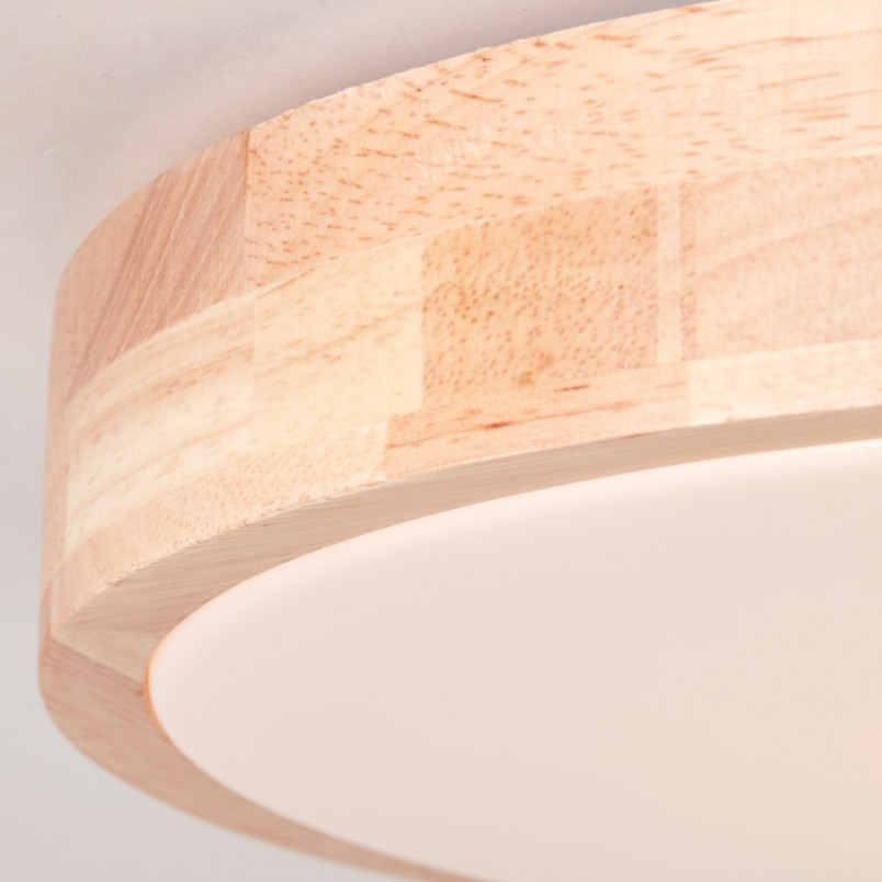 Plafon drewniany okrągły Moreen LED 34cm Brilliant