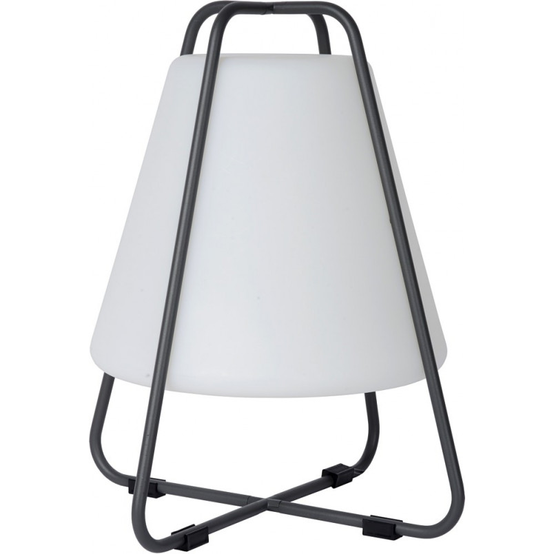 Lampa ogrodowa na stół Pyramid LED biały / antracyt Lucide