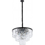 Lampa wisząca kryształowa glamour Cristal 56cm przezroczysty / czarny Nowodvorski