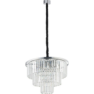 Lampa wisząca kryształowa glamour Cristal 56cm przezroczysty / srebrny Nowodvorski