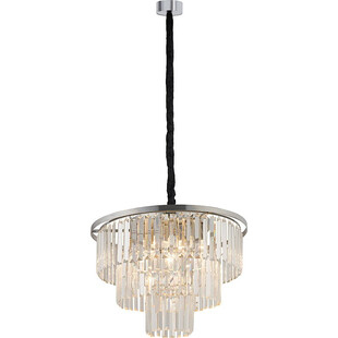 Lampa wisząca kryształowa glamour Cristal 56cm przezroczysty / srebrny Nowodvorski