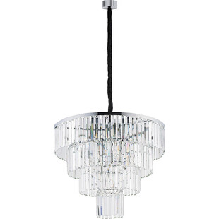 Lampa wisząca kryształowa glamour Cristal 71cm przezroczysty / srebrny Nowodvorski