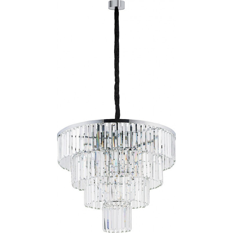 Lampa wisząca kryształowa glamour Cristal 71cm przezroczysty / srebrny Nowodvorski