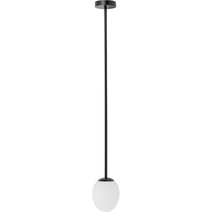Lampa sufitowa szklana kula łazienkowa Ice Egg 13cm biały / czarny Nowodvorski