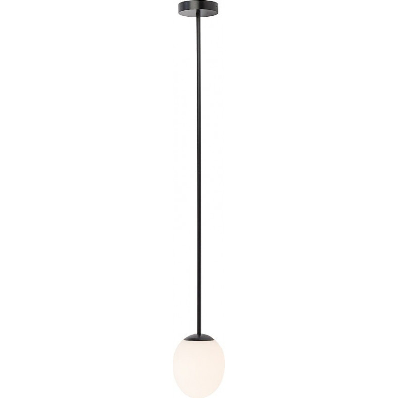 Lampa sufitowa szklana kula łazienkowa Ice Egg 13cm biały / czarny Nowodvorski