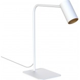 Lampa biurkowa minimalistyczna Mono biały / złoty Nowodvorski