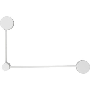 Kinkiet dekoracyjny minimalistyczny Orbit II 52cm biały Nowodvorski