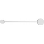 Kinkiet dekoracyjny minimalistyczny Orbit 52cm biały Nowodvorski