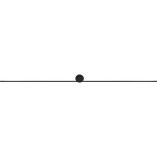Kinkiet łazienkowy minimalistyczny Pin LED 121cm czarny Nowodvorski