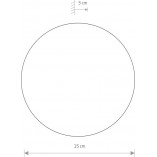 Kinkiet okrągły Ring LED 15cm czarny Nowodvorski