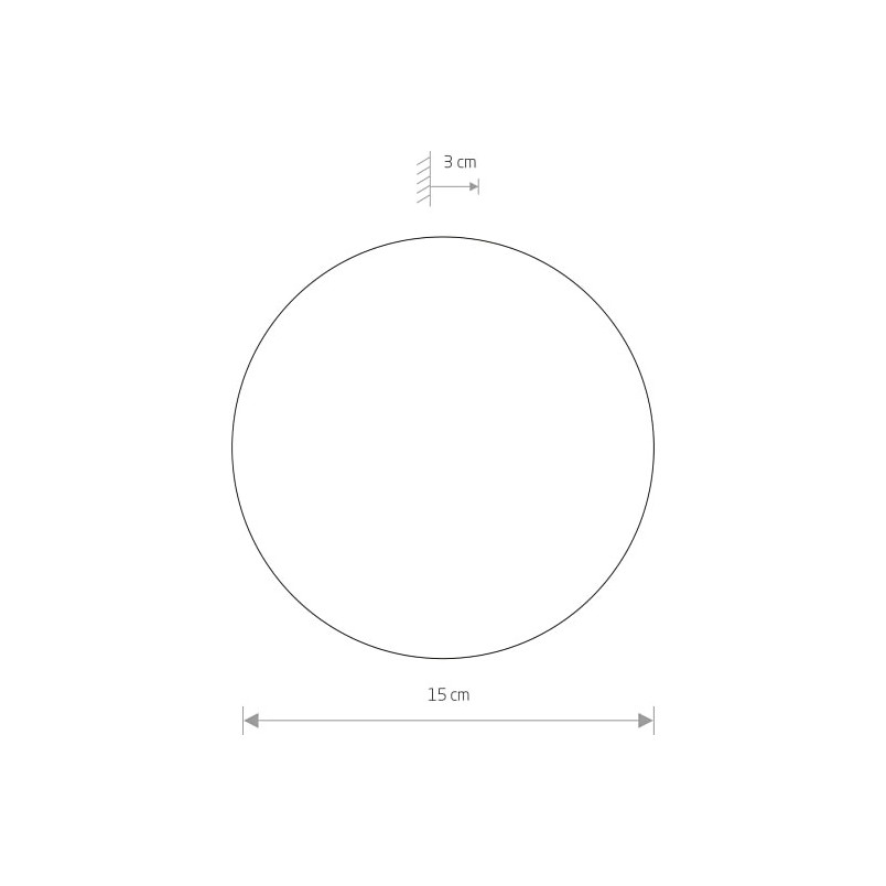 Kinkiet okrągły Ring LED 15cm biały Nowodvorski