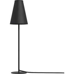 Lampa stołowa stożek z abażurem Trifle czarna Nowodvorski