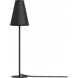 Lampa stołowa stożek z abażurem Trifle czarna Nowodvorski