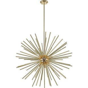 Lampa wisząca glamour Urchin 78cm złota Zumaline