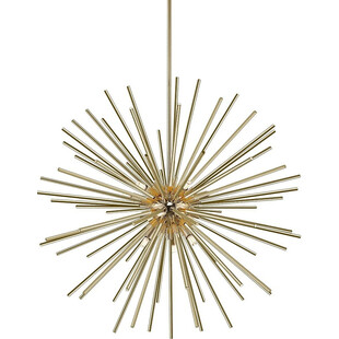 Lampa wisząca glamour Urchin 78cm złota Zumaline