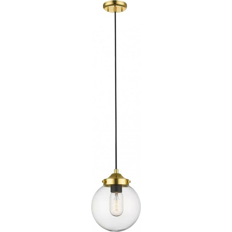 Lampa wisząca szklana kula glamour Riano Clear 17cm złoty / przezroczysty ZumaLine