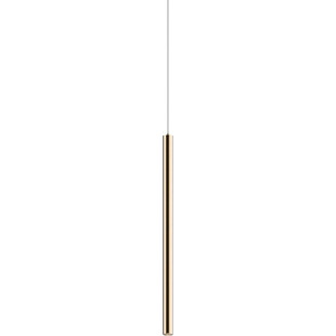 Lampa wisząca tuba nowoczesna Loya LED 3,2cm H50cm złota Zumaline