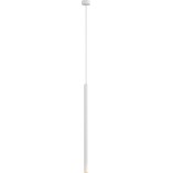 Lampa wisząca tuba nowoczesna Loya LED 3,2cm H50cm biały mat Zumaline