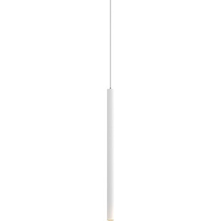 Lampa wisząca tuba nowoczesna Loya LED 3,2cm H50cm biały mat Zumaline