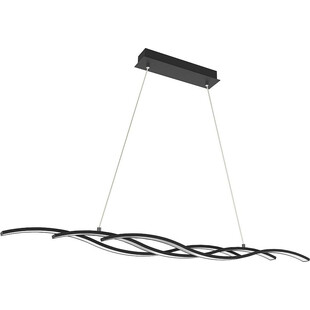 Lampa wisząca nowoczesna Resina LED 120cm czarna Zumaline