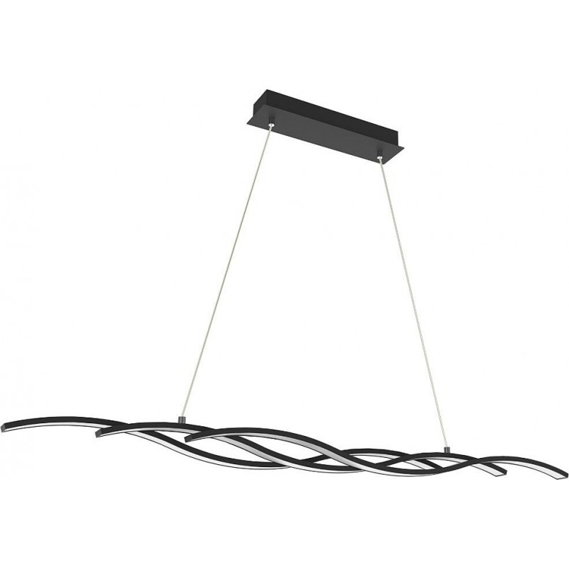 Lampa wisząca nowoczesna Resina LED 120cm czarna Zumaline