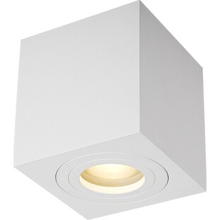 Lampa natynkowa do łazienki Quardip 9x9cm biała Zumaline