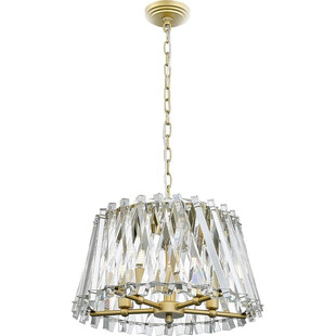 Lampa wisząca kryształowa glamour Mirabell 44cm przezroczysty / złoty Zumaline