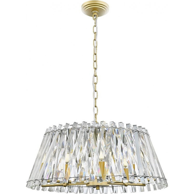 Lampa wisząca kryształowa glamour Mirabell 61cm przezroczysty / złoty Zumaline