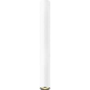 Lampa spot tuba nowoczesna Loya 55cm biały mat / złoty Zumaline