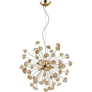 Lampa wisząca glamour Star 55cm złota Zumaline