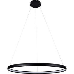 Lampa wisząca okrągła nowoczesna Carlo LED 80cm czarny mat ZumaLine