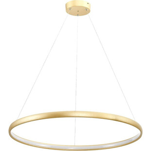 Lampa wisząca okrągła nowoczesna Carlo LED 80cm złota ZumaLine