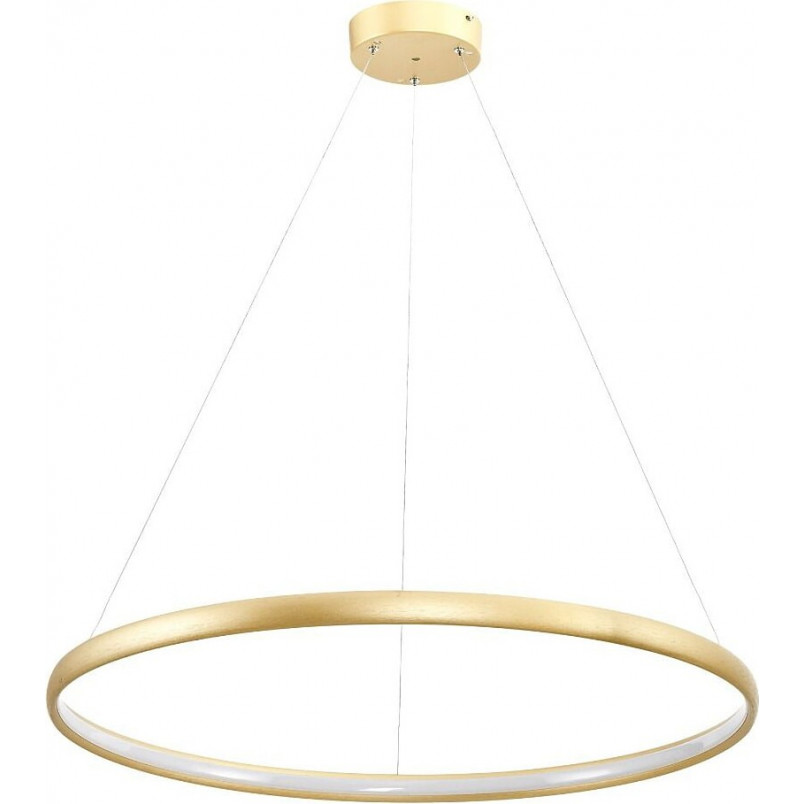 Lampa wisząca okrągła nowoczesna Carlo LED 80cm złota ZumaLine
