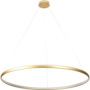 Lampa wisząca okrągła nowoczesna Carlo LED 120cm złota ZumaLine