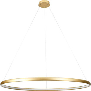 Lampa wisząca okrągła nowoczesna Carlo LED 120cm złota ZumaLine