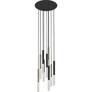 Lampa wiszące tuby glamour One LED IX 42cm czarny / złoty ZumaLine