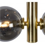 Lampa wisząca szklane kule Tycho VI 25,5cm szkło dymione / mosiądz Lucide